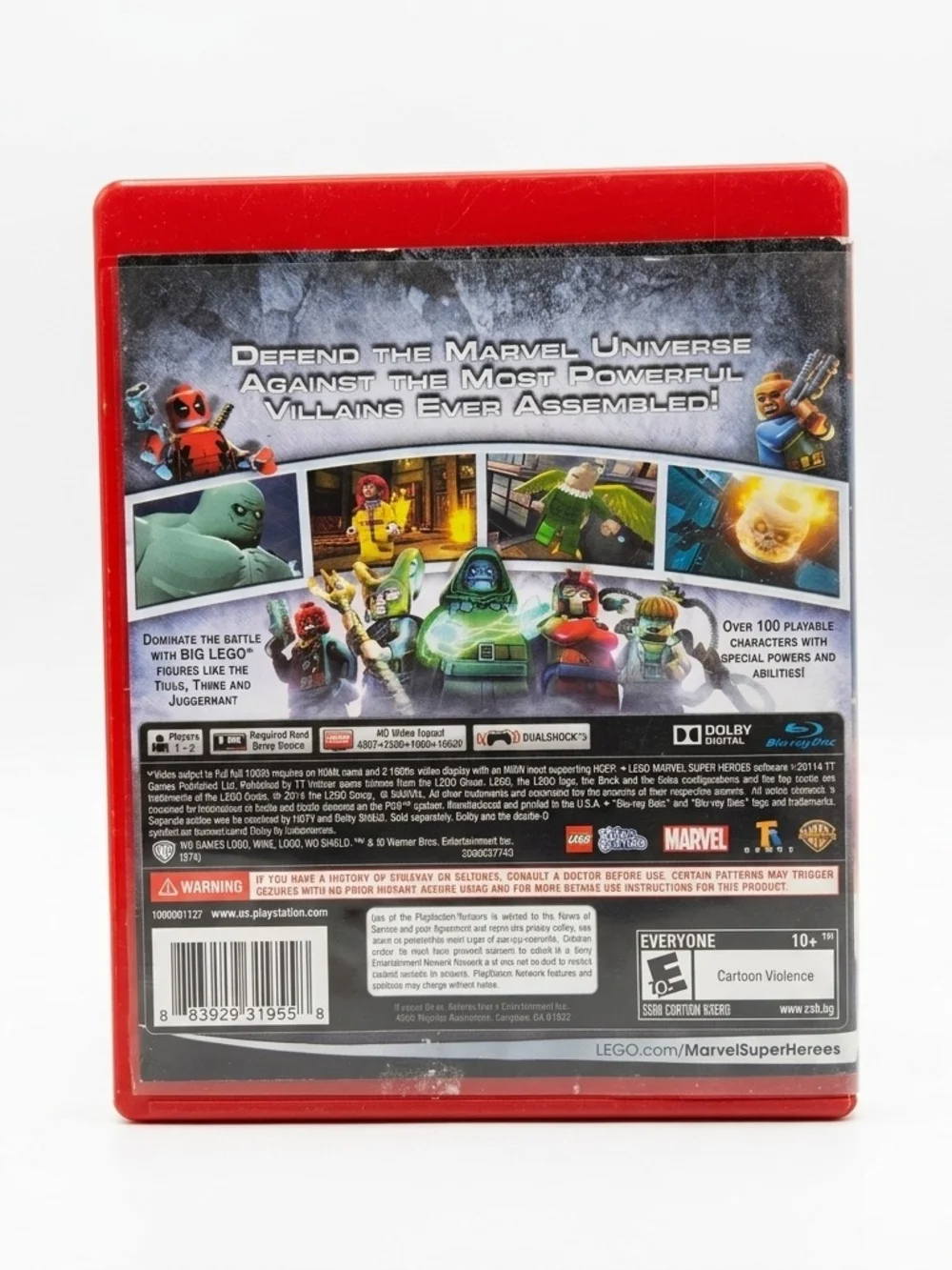 LEGO Marvel Super Heroes PS3 Greatest Hits Game